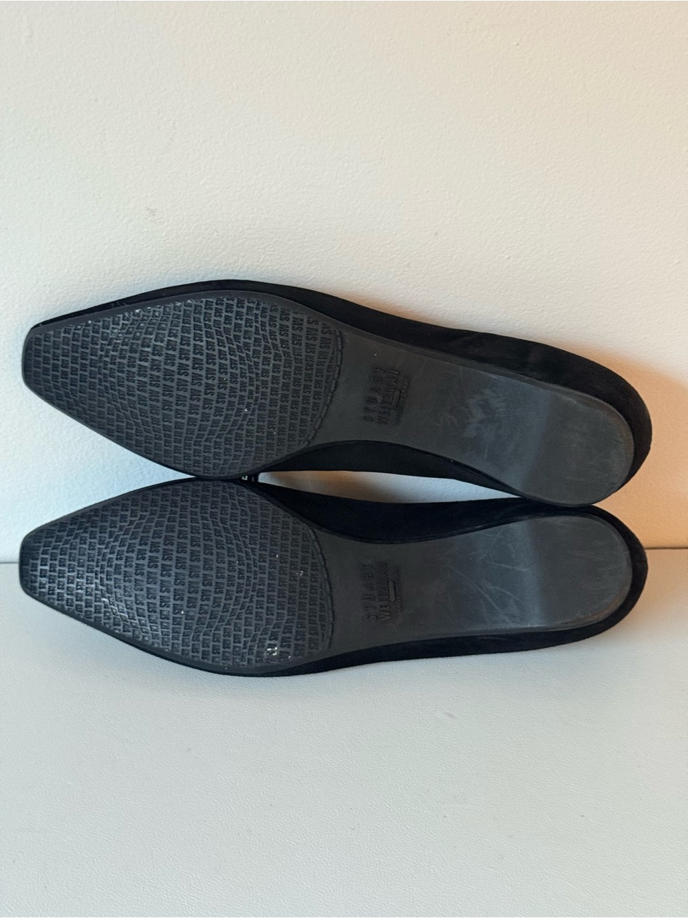 Stuart Weitzman Tasstrio Suede Black Square Tassel Loafer Slip On Whimsical - Picture 10 of 15